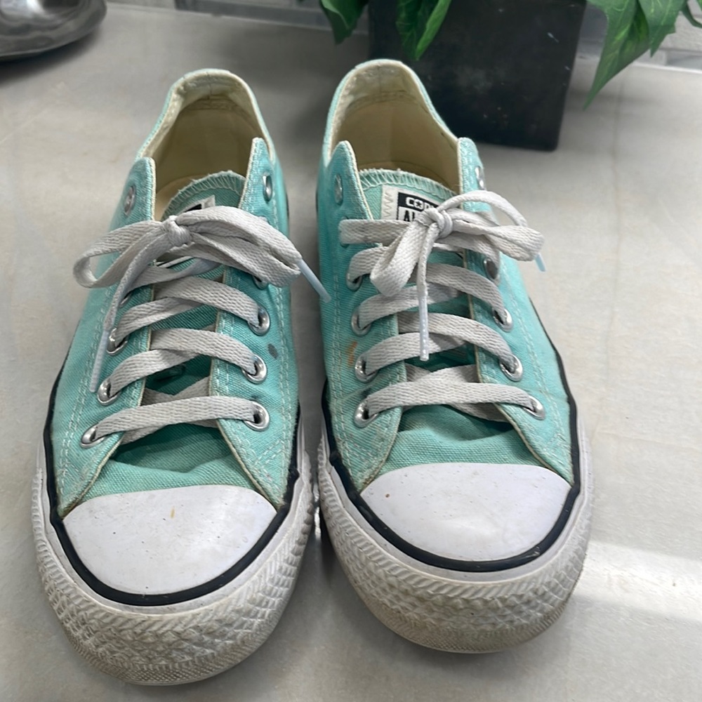 Turquoise Converse All Star Sneakers